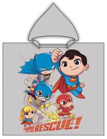 Batman DC Heroes Unite strand törölköző poncsó 55x110 cm