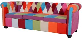 3 személyes szövet Chesterfield kanapé