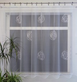 Mg Függöny 31696 Fehér 300x160cm Bt szegélyezett lengyel