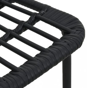 5 részes polyrattan és üveg kültéri étkezőgarnitúra