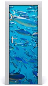 Ajtóposzter Coral halak 75x205 cm
