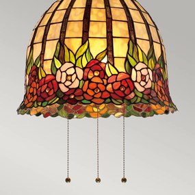 Quoizel klasszikus tiffany függeszték rosecliffe barna elsqz-rosecliffe-p