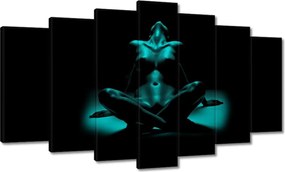 Vászonkép 140x80 Teljes türkiz Meztelenség