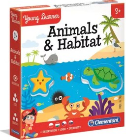 Állatok és élőhelyeik Young&amp;Learner oktatójáték Clementoni
