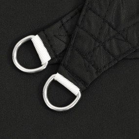 fekete téglalap alakú oxford-szövet napvitorla 5 x 7 m