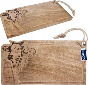 Konyhai tálaló deszka felvágottak hús steak hamburger tálca 45x22 cm