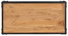 tömör akácfa dohányzóasztal 90 x 45 x 35 cm