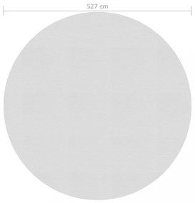 szürke napelemes lebegő PE medencefólia 527 cm