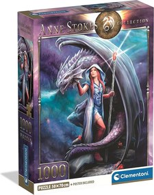 Anne Stokes Dragon Mage 1000 db-os Compact puzzle Clementoni