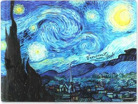 Konyhai Vágódeszka Üveg V. Van Gogh Csillagos Éjszaka a Carmani-tól