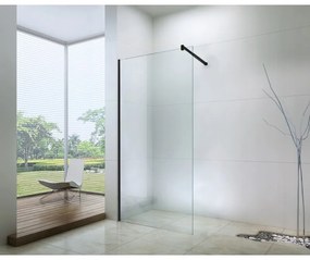 Mexen zuhanyparaván WALK-IN, 110 cm, fekete-átlátszó, 850-110-000-70-00
