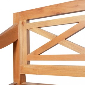 világosbarna tömör mahagóni Batavia pad 98 cm