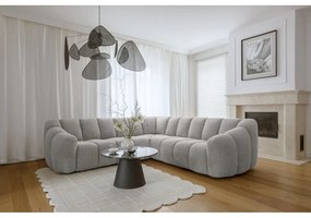 Világosszürke sarokkanapé Shell – Miuform