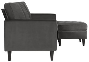 Szürke variálható sarokkanapé Strummer - CosmoLiving by Cosmopolitan