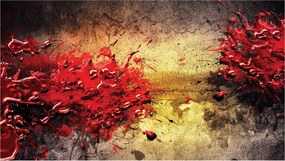 Fotótapéta Piros fal grunge loft ipari stílus 208x146 +ragasztó