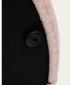 Világos rózsaszín buklé puff Kaeli – Kave Home