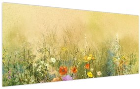 Kép - Festett rét (120x50 cm)