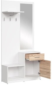 Előszoba bútor Nepo Plus 16 (fehér + szonoma tölgy) . 1098336