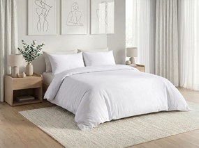 Pamut ágynemű CALMORA fehér Ágyneműhuzat mérete: 2 db 70 x 90 cm | 200 x 220 cm