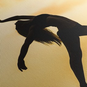 Táncos képe (órával) (90x30 cm)