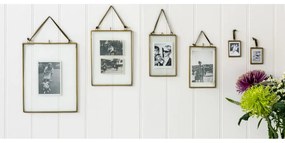 Aranyszínű fém álló képkeret 20x37,5 cm – Rex London