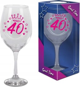 Pink XXL 580 ml-es pohár Szülinaposoknak 40 évre 40 Születésnapra