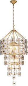 ELSTEAD QN-MERIDIAN-9P-DG MERIDIAN Glamour Függesztett Lámpa Arany E14 IP20