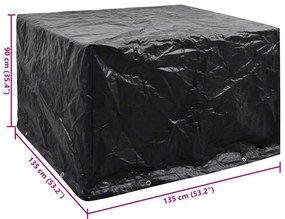 kerti bútor huzat 8 fűzőlyukkal 135 x 135 x 90 cm