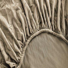 Mikroplüss lepedő SOFT 90x200 cm barna