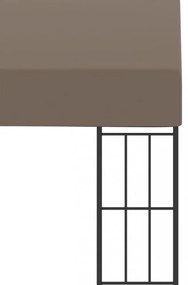 tópszínű falra szerelhető szövetpavilon 6 x 3 m