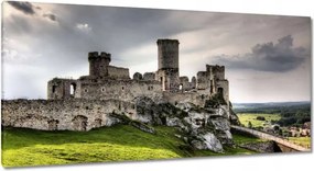 Vászonkép 115x55 Kastély a kertben