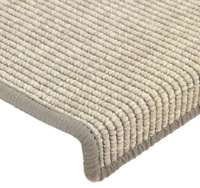 15 db ezüst színű, téglalap alakú szélű lépcsőszőnyeg 65 x 21 x 4 cm