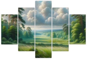 Kép - Zöld táj (150x105 cm)