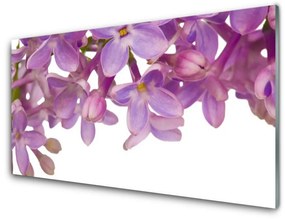 Modern üvegkép virágok növények 100x50 cm