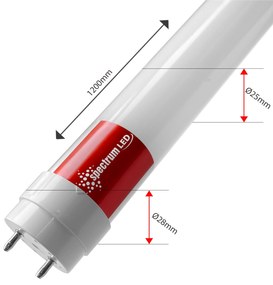 Spectrum LED Spektrum, LED cső 120cm, 1900lm, T8, 230V, 17W, 6000K hideg fehér, WOJ+22305, OSW-12006