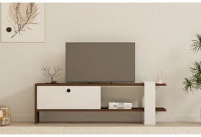 TV szekrény Gaye - Walnut, White