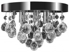 Mennyezeti függő lámpa kristály csillár króm