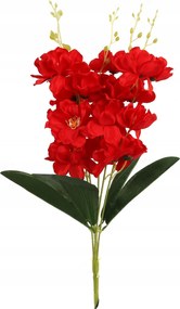 Orchidea csokor piros Művirág Orchidea