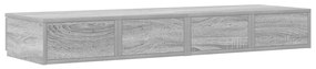 Ágytárolók Szürke Sonoma 120x36,5x16,5 cm Mérnöki Fa