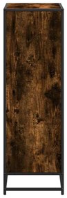 füstös tölgy színű szerelt fa könyvszekrény 60x35x107,5 cm