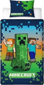 Gyerek ágynemű MINECRAFT HEROES színes Ágyneműhuzat mérete: 70 x 80 cm | 140 x 200 cm