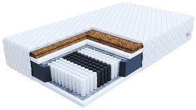Jaamatrac FRASIO kemény kétoldalas táskarugós matrac kókusszal 120x200