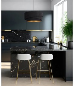 Duolla - Csillár zsinóron KOBO 1xE27/15W/230V átm. 45 cm fekete/arany