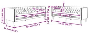 2 részes sötétszürke bársony Chesterfield kanapészett párnákkal