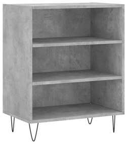 betonszürke szerelt fa tálalószekrény 57 x 35 x 70 cm