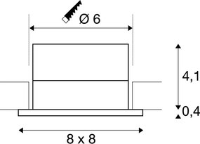 SLV PATTA-I 114430 Beépíthető spotlámpa 1x11W/LED 3000K 910LM IP20/IP65