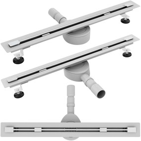 Lineáris lefolyó Rea Neo Ultra Slim Pro Nickel Brush INOX 60