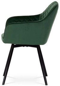 Zöld Bársony Étkezőszék. DCH-425 GRN4