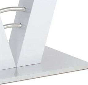 Bővíthető étkezőasztal 120–160x80 cm, MDF, fehér, HT-510 WT