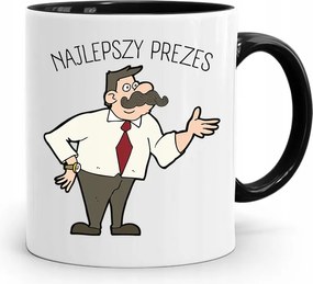 Elnök-vezérigazgatónak Fekete Ajándék Bögre fényképes nyomtatással